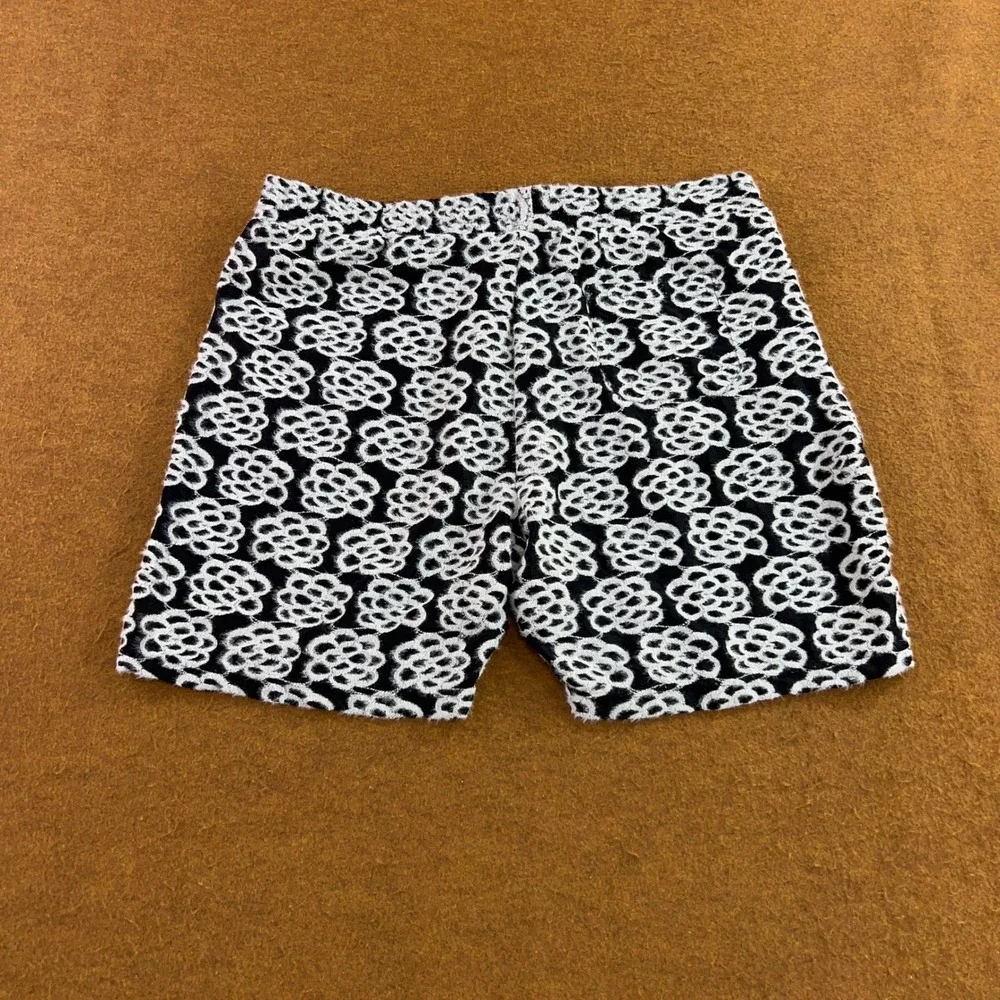 NovaMen Mens XXL Black White Snow Leopard Drift Relaxed Shorts NWT